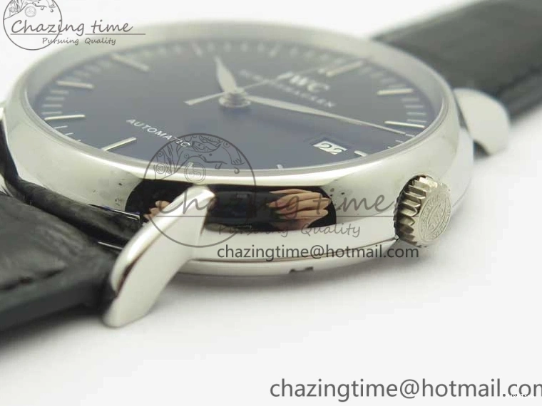 MIROTIME 0518 Portofino Automatic SS TWF 1:1 Best Edition Black Dial on Black Leather Strap A TravelReady 7199